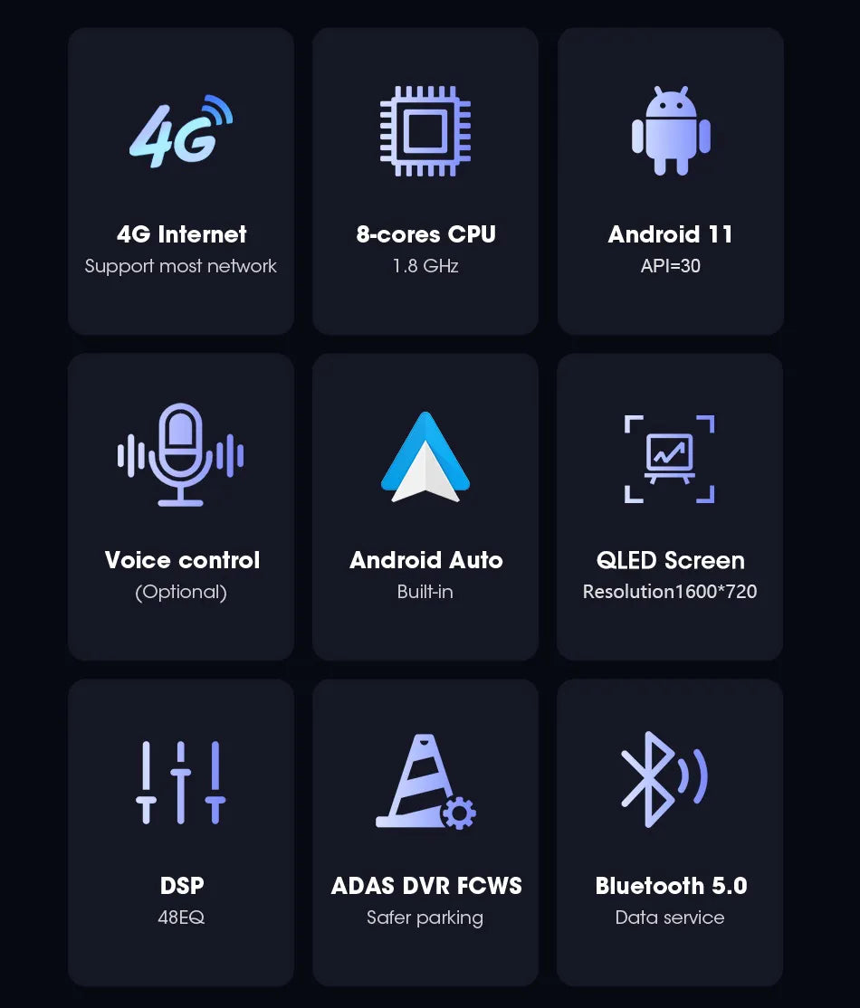 Central Multimidia OCTACORE PRO UNIVERSAL Tela QLED IPS NAVPRO Carplay + Android Auto sem fio