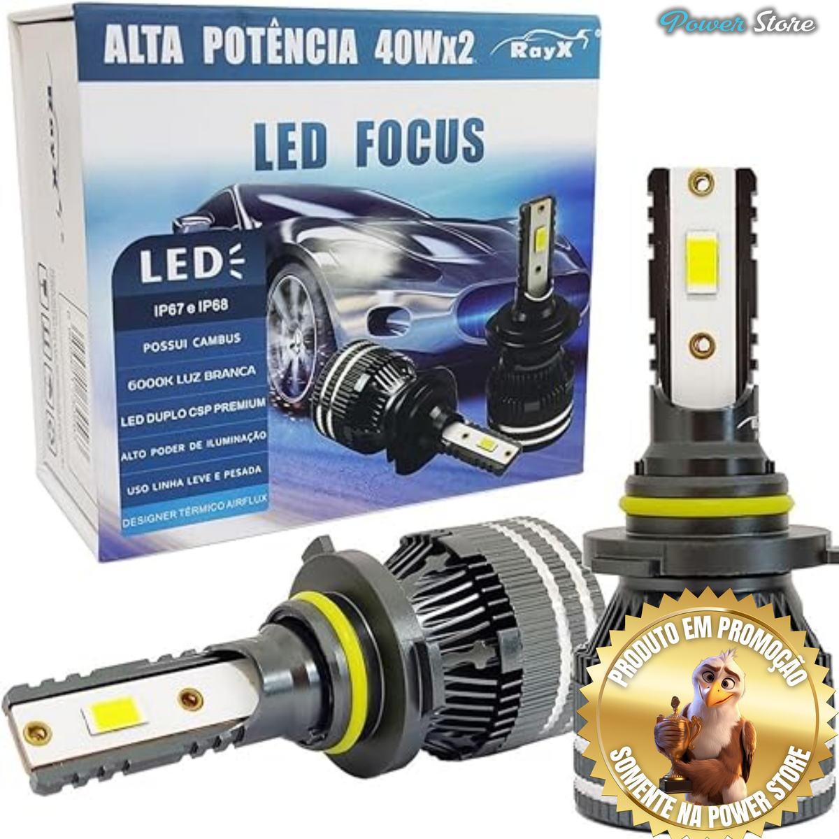 Kit Ultra Led 80W universal Focus RayX 12000 Lumens 6000K