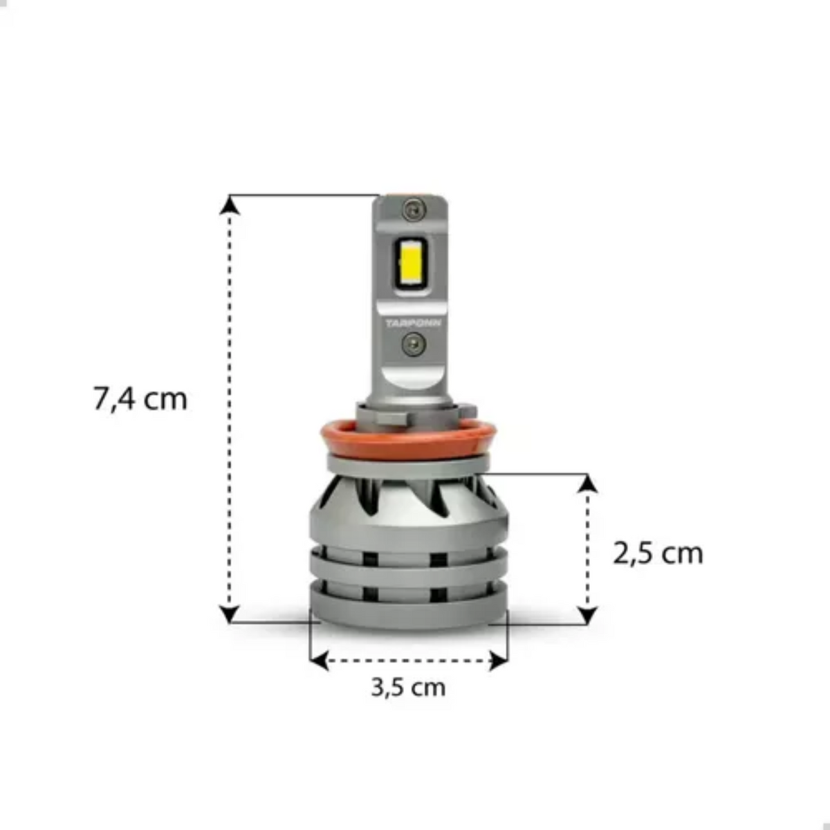 Kit Lâmpada Led Pro Tarponn Tx5 Universal 6000k 11000 Lumens